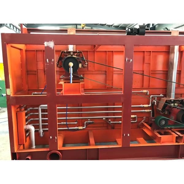 Blue 280KW Rod Breakdown Machine , Copper Pulley Wire Drawing Machine