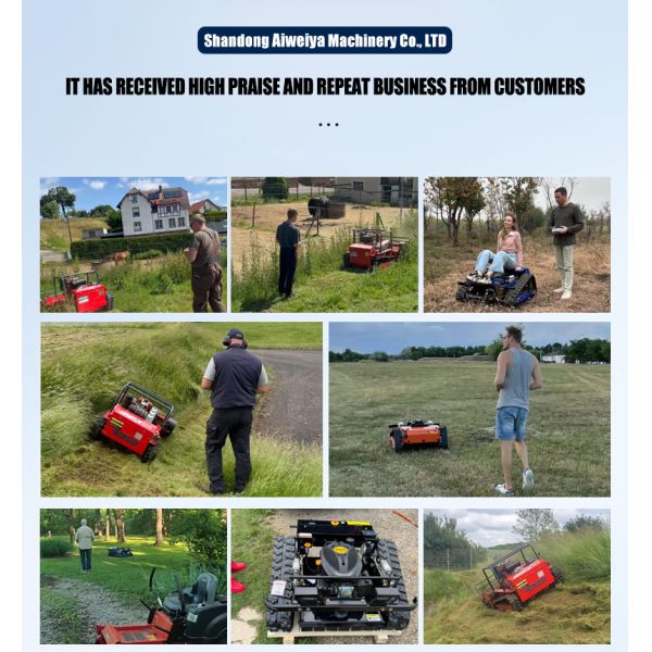 Zero Turn All Terrain 800/1200mm CE EPA Gasoline Engine 4-Stroke Cordless Remote Control Robot Rotary Blade Lawn Mower