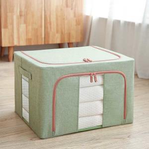 China Multiscene Quilt Fabric Household Storage Containers Cotton Linen Capacity 24L on sale