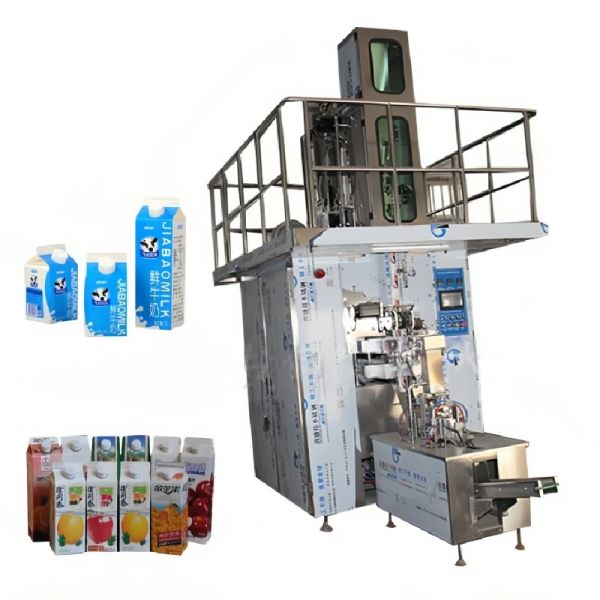 100ml - 500ml Aseptic Brick Carton Filling Machine High Speed Aseptic Packaging Machines