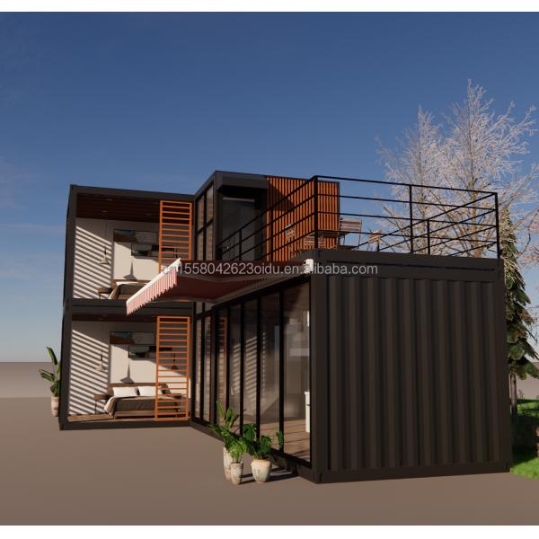 Design Steel Structure Modular Villa Easy Assemble Modern Home Luxury Container Prefabricated Houses Flat Pack Container