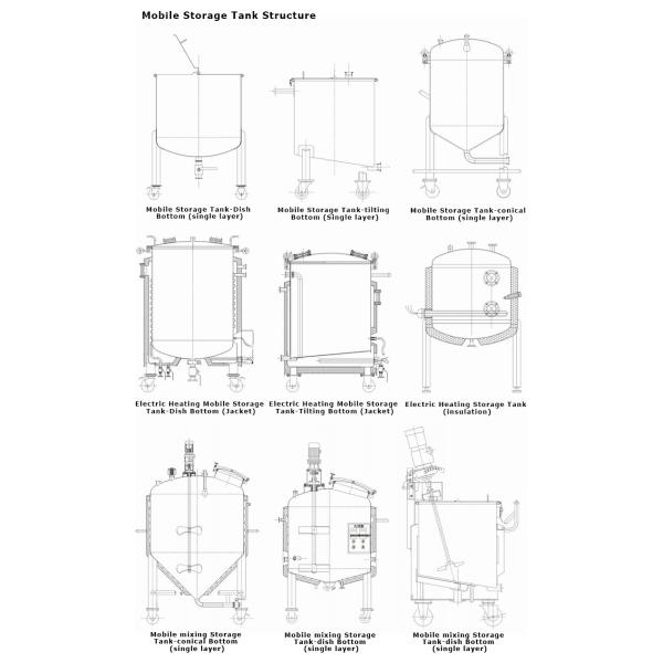 5000 Litre Stainless Steel Water Storage Tank Flexible Mobility With Buffer Storage