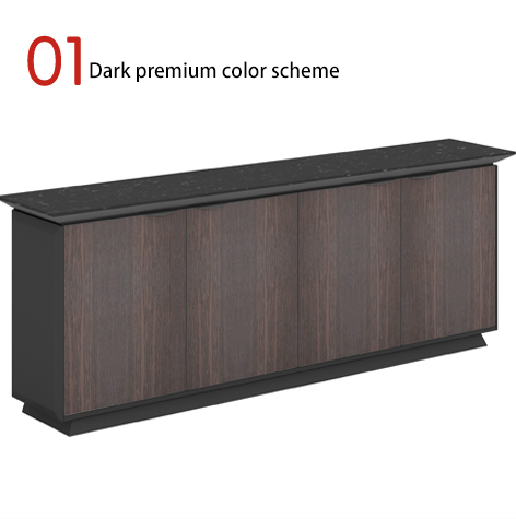 2400 * 450 * 855 chicken wing wood dark ammonia board edge cabinet file cabinet