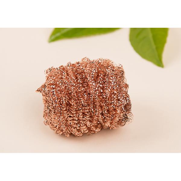 Gold Color Copper Scouring Pads Easy Carrying With Strong Cleaning Power