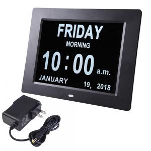 Buy cheap 8 Digital Clock videoDisplay for Seniors,Dimmable Impaired Vision Digital Clock with USB Charger Port product