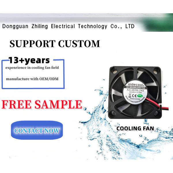 Brushless 8025 Computer Cabinet Cooling Fan Two Ball Bearing 80x80x25mm 12V 24V 48V