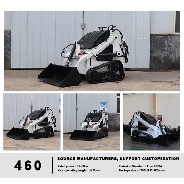 Double Cylinder Compact Skid Steer Dingo Stand On Attachments With Track