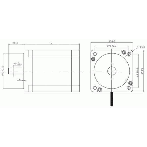 1.2 Degree Nema 34 Stepper Motor 86HS Series 2N.M - 7N.M 278oz.In - 972oz.In 0