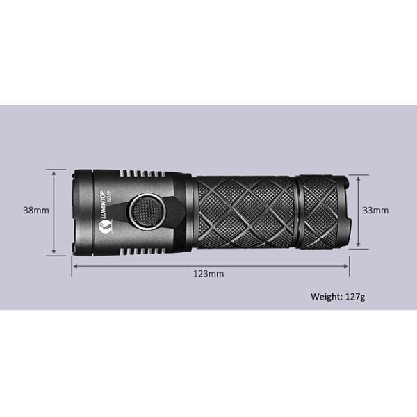 USB Rechargeable Lumintop Sd26 Flashlight , Powerful Cree LED Tactical Flashlight