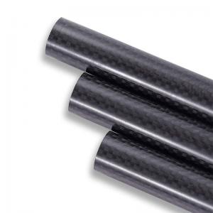 China RC Hobbies Carbon Fiber Tube Matte Finish 1.0mm Thickness on sale
