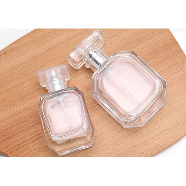 Clear Square Glass Perfume Spray Bottle Custpmized 30ml
