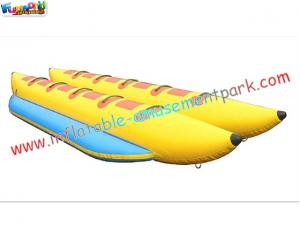 China ODM 0.9MM PVC tarpaulin Inflatable Banana Boat Towables Toys  for fishing in lake on sale