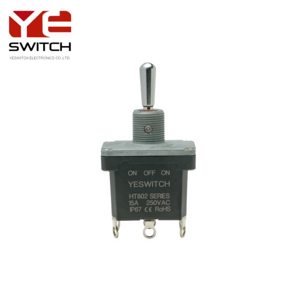 Waterproof Ip68 Industrial Toggle Switch With Metal Handle For Excavator