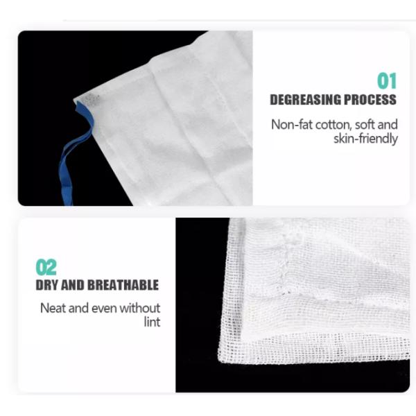High absorbency Abdominal Surgical Pads Hemostatic Gauze Pad 45x45CM