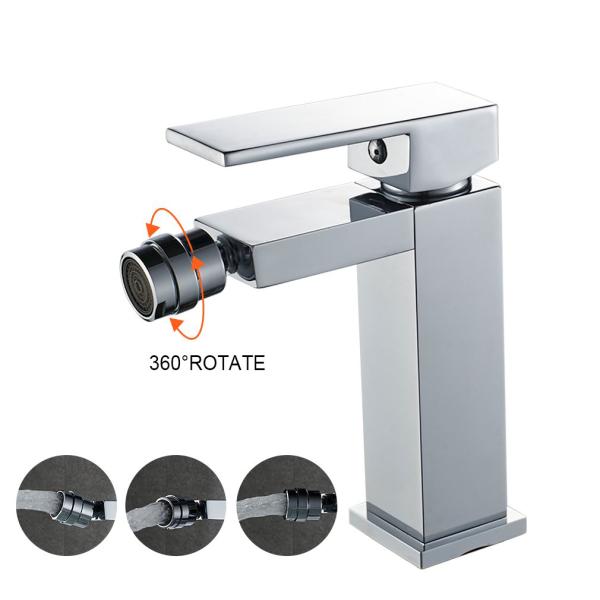 Bath Bidet bathroom basin Faucet Single Hole Swivel bidet aerator, Easy to install