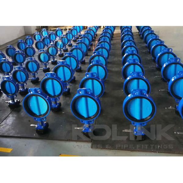 Cast Iron Wafer Butterfly Valve Class150 PN16 Resilient Seated