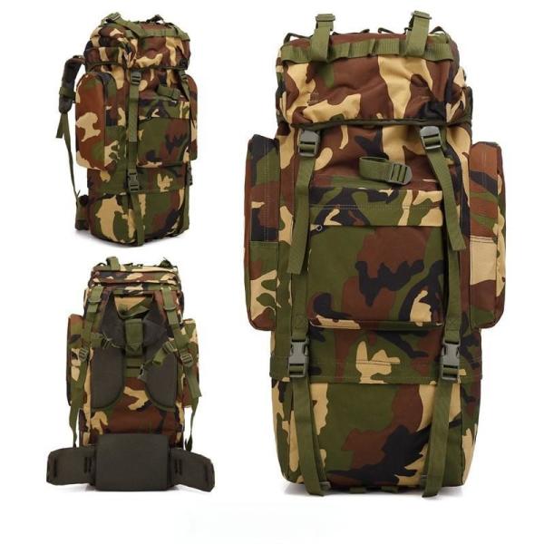 Camouflage tactical Tactical Backpack Multifunctional 65L With Double Shoulder Straps
