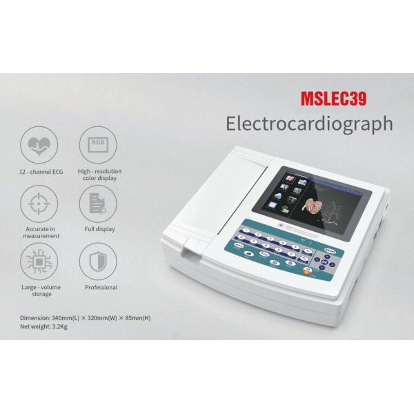 3 6 12 Channel ECG Machine Digital EKG Cardiograph for Hospital Cheap Price