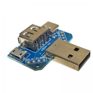 Buy cheap Multiple USB Adapter Micro USB Board Male To Female 4P Type C USB Converter product