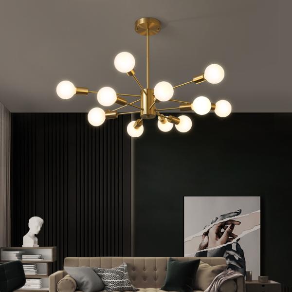 Nordic Led Glass Ball Copper Chandelier Luxury Golden Ceiling chandelier bubbles(WH-MI-288)