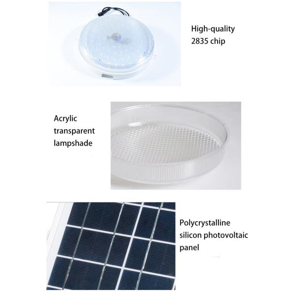 Solar LED Pendant Ceiling Light Solar Barn Light with Remote Control