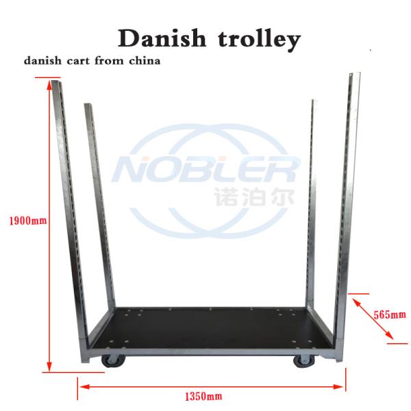 Flower Logistics Turnover Standard Danish Container Flower Trolley Plywood Material