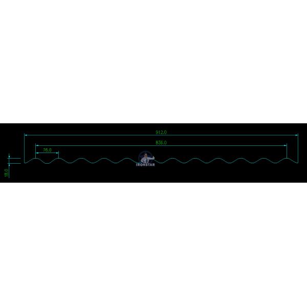 “Power Saving Automatic 836mm PPGI Corrugated Roof Roll Forming Machine Metal Wave Roof Sheet Making Machine PLC Control Power Saving 836mm Corrugated
