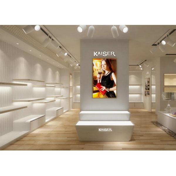 Matte White Handbag Display Fixtures Pre - Assembly Structure Superb Craftsmanship