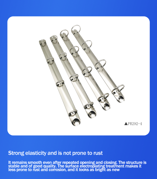 Environmentally Friendly Ring Binder Metal O Shape Binder Mechanism Customized For Office Stationery