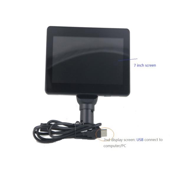 75mm vesa Usb Customer Pole Display , 300cd/m2 Vfd Pole Display 7 Inch