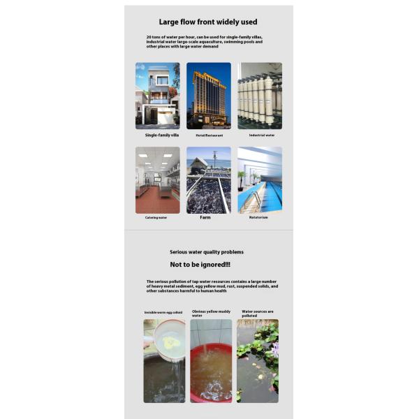 Household Kitchen Two Stage Water Filter 20 Inch Sediment Filter System