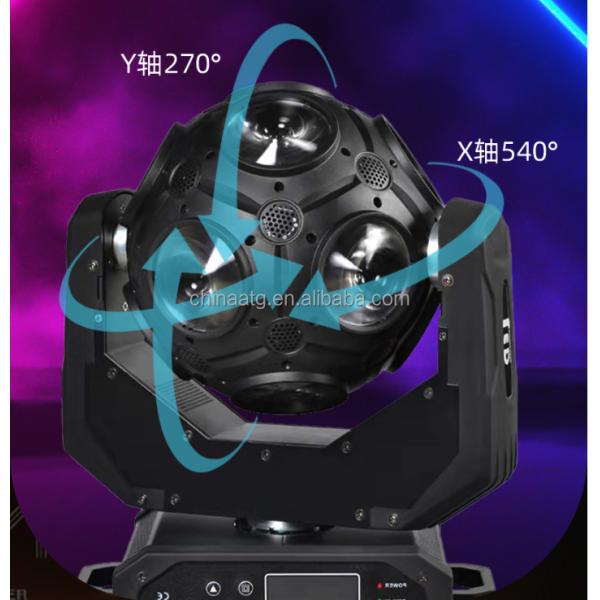 Football LED Moving Head Light 12 10W With RGBW 4 In 1 Control And Self Walking