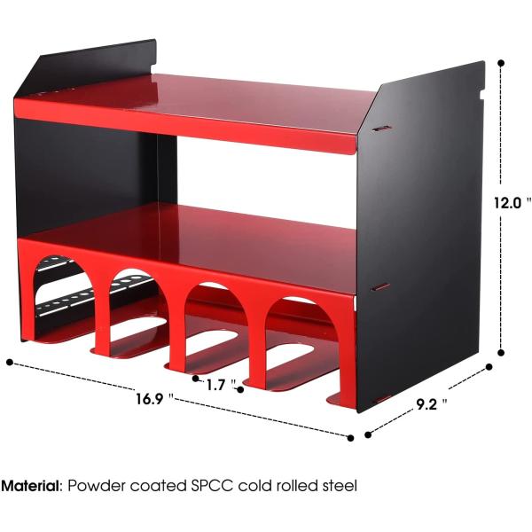 Tool Storage Rack Heavy Duty Metal Wall Mount Shelf Storage Box with Plant Fiber Type