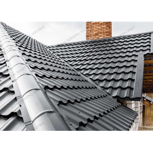 0.3mm Metal Roofing Machine 5000W PPGI Roof Tile Making Machine