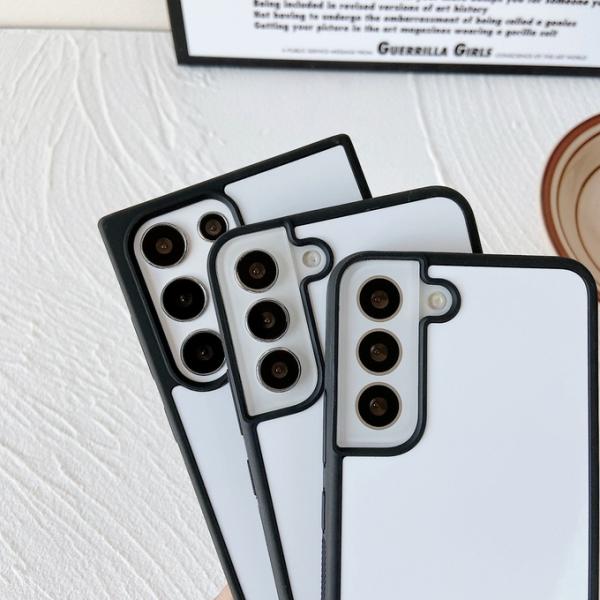 2D Sublimation Phone Case TPU PC Black Cell Phone Cases For Iphone 16 15 14Pro Max