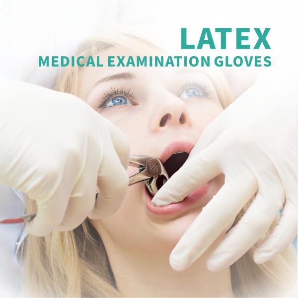 Protective Disposable Latex Gloves Powder Free AQL1.5 AQL2.5 AQL4.0 Grade