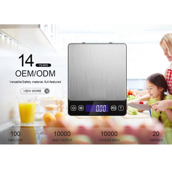 Certified Kitchen Scales Waterproof Multifunction Digital Kitchen Weighing Scale for Accurate Nutritional Measurements