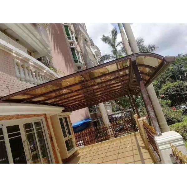 Fire Retardancy Rated B1 According To GB8624-1997 3mm bronze Polycarbonate Sheet with 2100mm Width