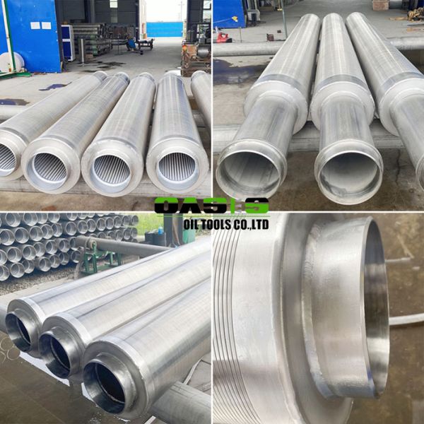 Customizable Stainless Steel Well Screen with API BTC LTC STC Thread End Connections and High Strength Perforated Base Pipe