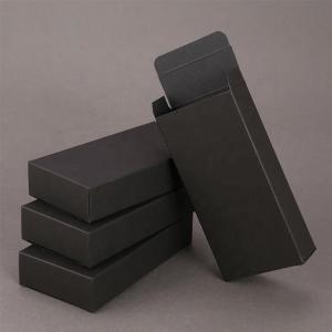 Buy cheap Cardboard Kraft Paper Packaging Boxes / Black Kraft Gift Box Foil Stamping from wholesalers