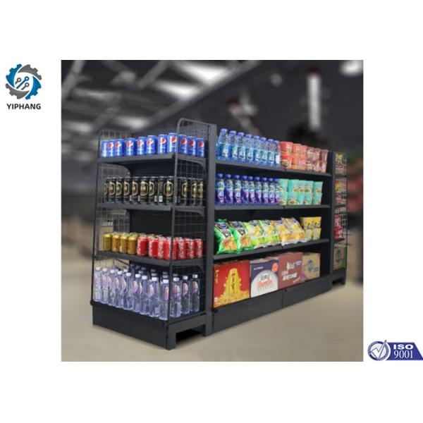 SUS304 Metal Retail Shelving Units Gondola Shelving System For Grocery Store