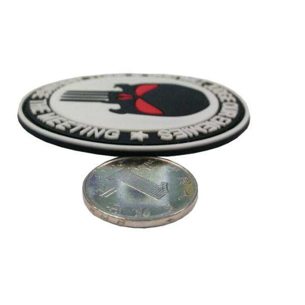 Large Soft Clothing Brand Patches , Custom 3d Rubber Patches For Boots
