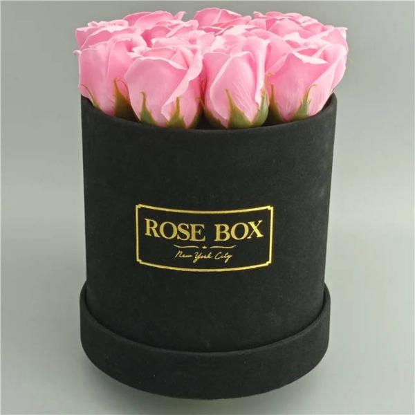 Luxury Cylinder Craft Paper Tube Package Round Box Flower Gift Packaging Roses Hat Paper Flower Box