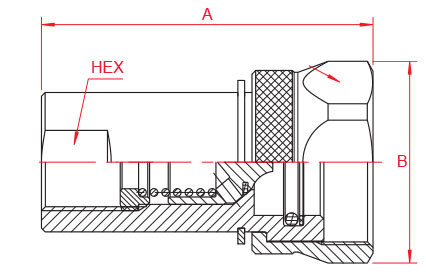 0.25 Inch Threaded Quick Connect , Brass Quick Release Coupling