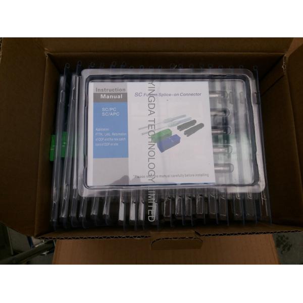 FTTH SC FC LC ST Fast Field Installable Connector, Fusion Splice-on Connector SC / APC