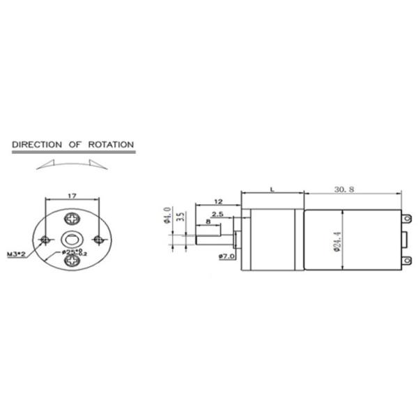 1.57W DC Planetary Gear Motor Four Wheel Drive 200rpm For Toy Car