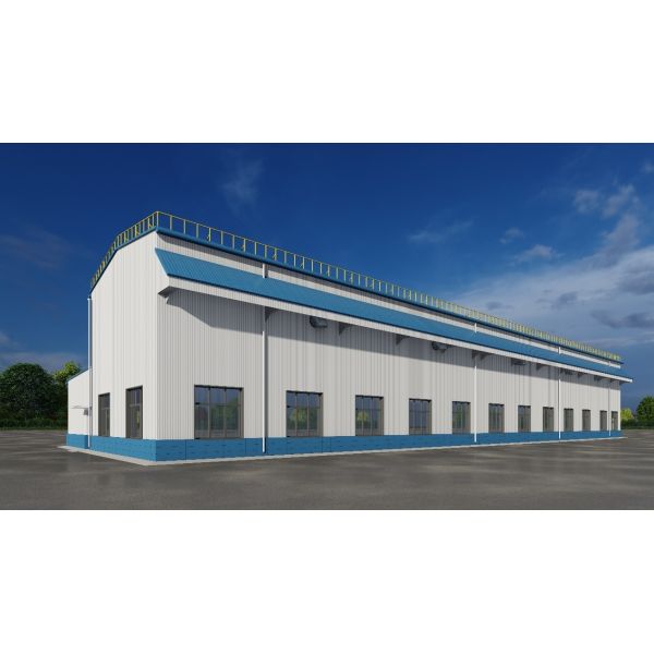 Fast Installation Cost Effective Prefab Steel Structure Building Warehouse Godown