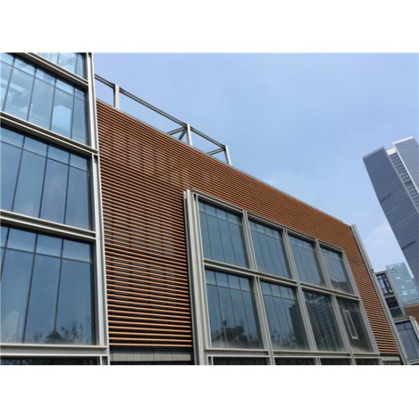 Interior / Exterior Ceramic Wall Cladding , Decorative Terracotta Baguette Louver