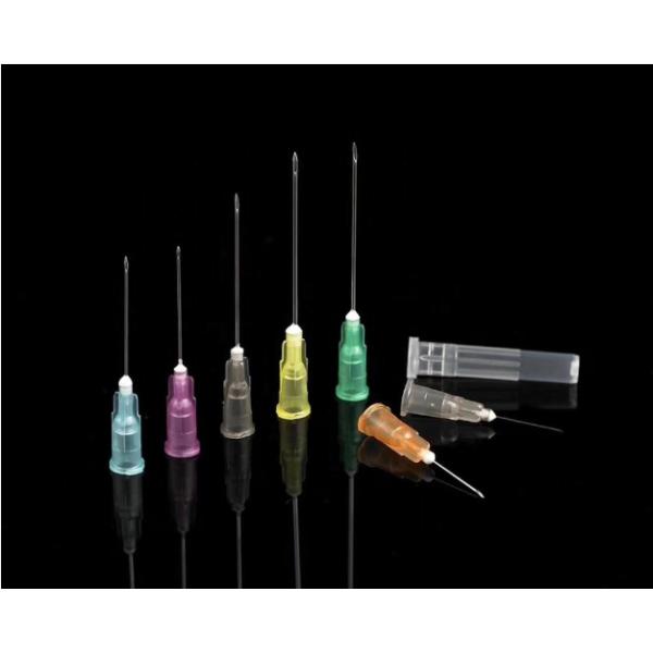 Olive Green Disposable Syringe Needles Inclined Injection Needle Out Diameter 3.4mm 10G