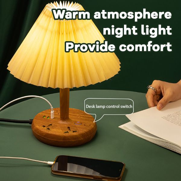 Usb Charging Port Led Desk Lamp Type C Modern Office Lighting Solution